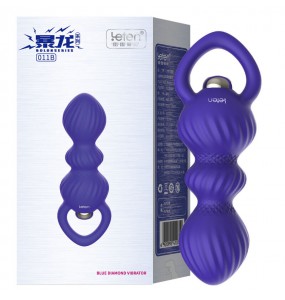 HK LETEN Prague Love Blue Diamond Anal Butt Plug Vibrator